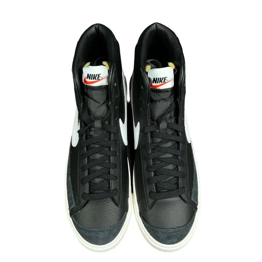 Nike Blazer Mid '77 Vintage Black White Sail Shoes BQ6806-002 Men's Size 10.5 - Picture 7 of 9